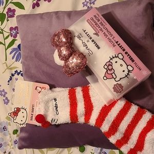 Hello Kitty Spa socks and Spa Headband Combo